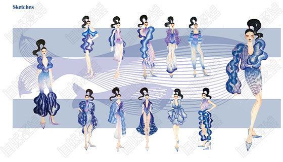 Collected works of students majoring in natural light clothing design Collected works of students majoring in natural light clothing design