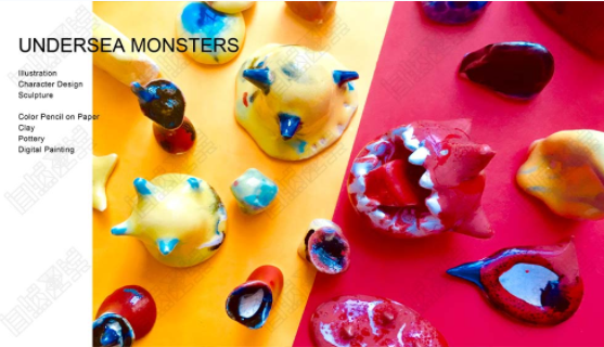 Ceramic sculpture and illustration works Ceramic sculpture and illustration works