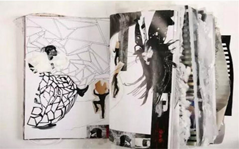 Sketch book hand-painted Sketch book hand-painted