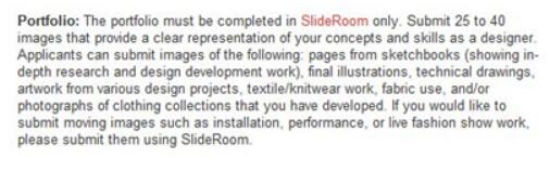 Requirements for Postgraduate Collection of Garment at Parsons School of Design Requirements for Postgraduate Collection of Garment at Parsons School of Design