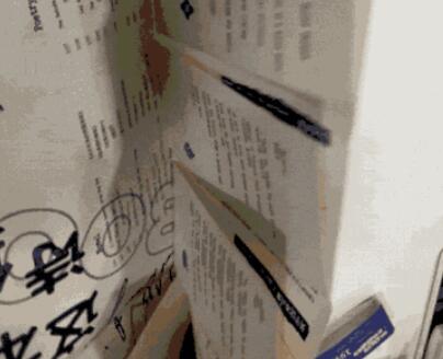 Folding of book binding art collection of overseas students Folding of book binding art collection of overseas students