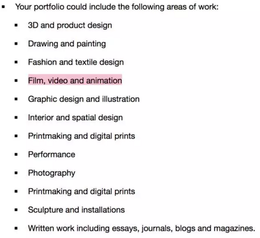 Requirements for Collection of Art Studied Abroad Requirements for Collection of Art Studied Abroad