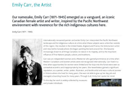 How is Emily Carr University of Art and Design? How is Emily Carr University of Art and Design?