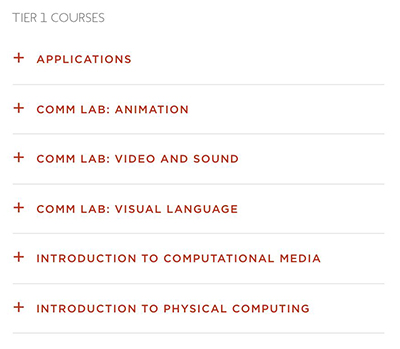 Course Design of Interactive Media in New York University Course Design of Interactive Media in New York University