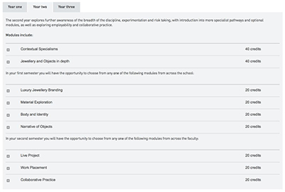 Birmingham City University Jewelry Design Study Course Birmingham City University Jewelry Design Study Course