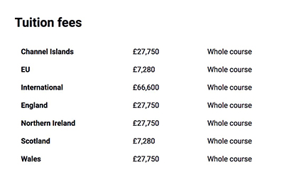 Tuition for studying abroad at Glasgow University Tuition for studying abroad at Glasgow University