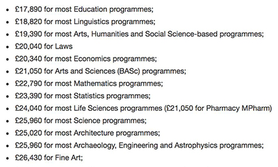 UCL University College London Undergraduate Study Fees UCL University College London Undergraduate Study Fees