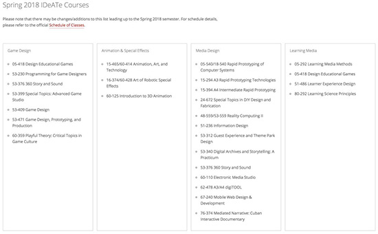 Course Introduction of New Media Art Major of Carnegie Mellon University Course Introduction of New Media Art Major of Carnegie Mellon University