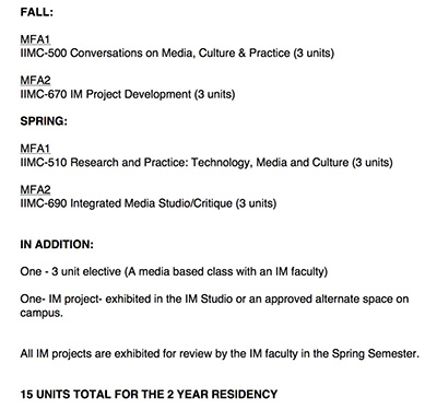 CalArts New Media Art Curriculum CalArts New Media Art Curriculum
