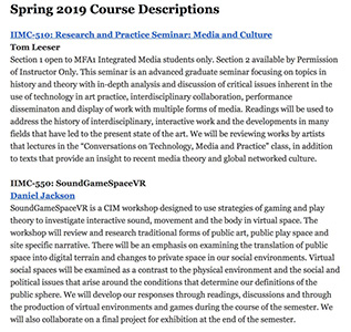 CalArts New Media Arts Program CalArts New Media Arts Program