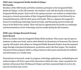 Introduction to the Curriculum of New Media Art Major of CalArts California Academy of Arts Introduction to the Curriculum of New Media Art Major of CalArts California Academy of Arts