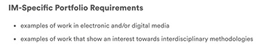 New Media Art Collection Requirements New Media Art Collection Requirements