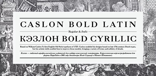 Collection typesetting English font Collection typesetting English font