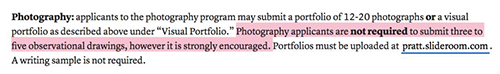 Requirements for professional photography works Requirements for professional photography works