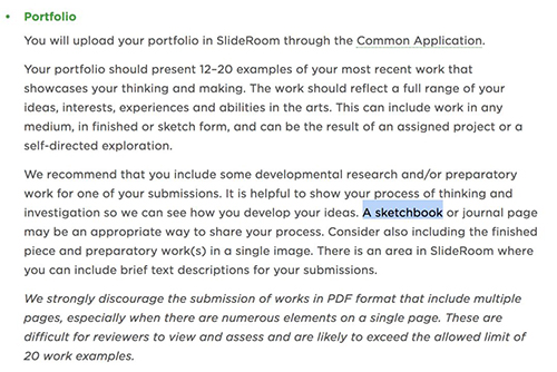 Rhode Island School of Design Portfolio Requirements Rhode Island School of Design Portfolio Requirements