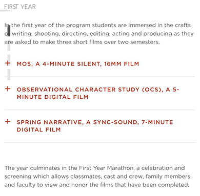 New York University Imperative College of Arts Film Major Course New York University Imperative College of Arts Film Major Course