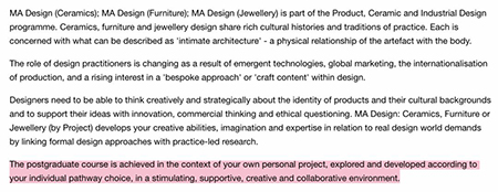  Central Saint Martin CSM Furniture Design Course
