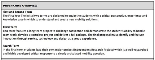 RCA Royal College of Art Car and Transport Design Course Project RCA Royal College of Art Car and Transport Design Course Project