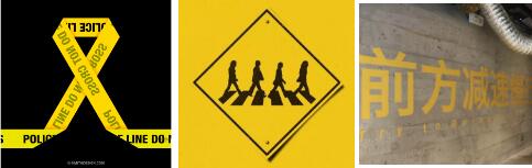 Color contrast of art design works Color contrast of art design works