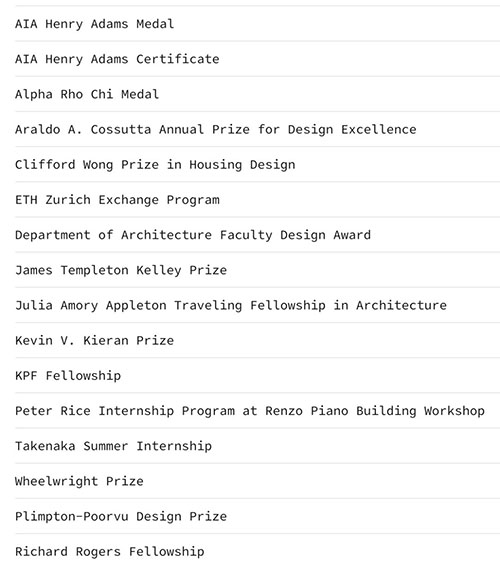 Harvard University Architecture Scholarship Harvard University Architecture Scholarship