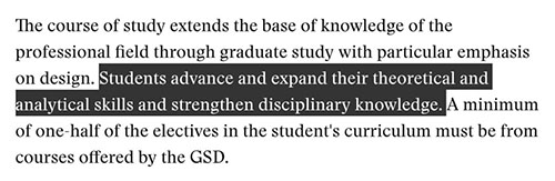 Curriculum Design for Studying Abroad in Architecture at Harvard University Curriculum Design for Studying Abroad in Architecture at Harvard University