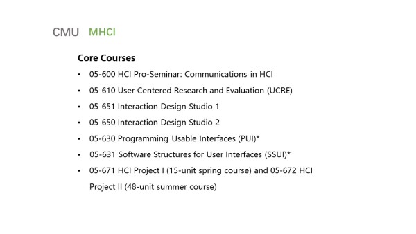 Carnegie Mellon University Graduate Course in Human Computer Interaction Design Carnegie Mellon University Graduate Course in Human Computer Interaction Design