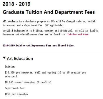 SVA New York School of Visual Arts Master's tuition SVA New York School of Visual Arts Master's tuition