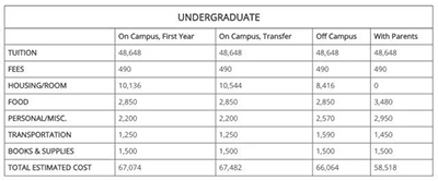 Undergraduate study fees of California Academy of Arts Undergraduate study fees of California Academy of Arts