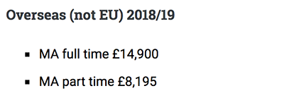 Master's study fees of Kingston University Master's study fees of Kingston University