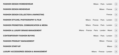  Study abroad in the fashion major of Marangoni Fashion College