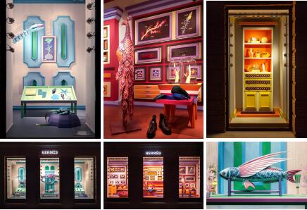 Elements of paper-cut and origami in window design Elements of paper-cut and origami in window design