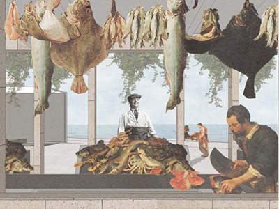 Collage of architectural works Collage of architectural works