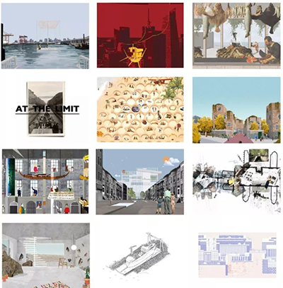 Create a collage of architectural works Create a collage of architectural works