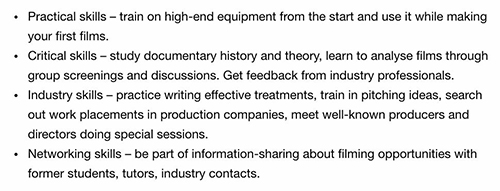 Studied in Film and Television Production at London Media College Studied in Film and Television Production at London Media College