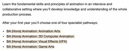 3D Animation at London Media College 3D Animation at London Media College