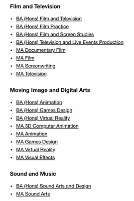 LCC London School of Communication LCC London School of Communication