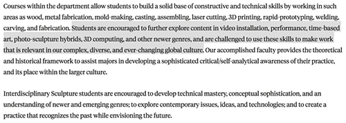 Interdisciplinary Sculpture Interdisciplinary Sculpture