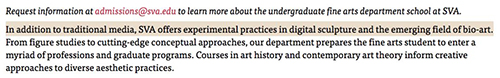 SVA Digital Sculpture SVA Digital Sculpture