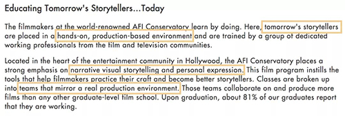 Film major of American Film Academy Film major of American Film Academy