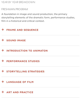 New York University Tisch College Film Study Program New York University Tisch College Film Study Program