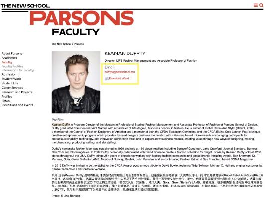 Parsons Fashion Management Project Director Parsons Fashion Management Project Director