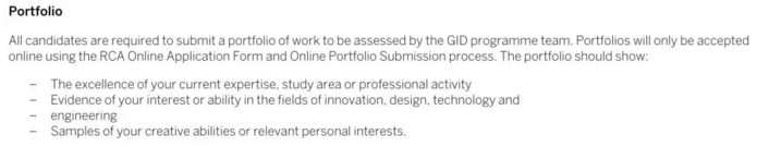 Royal Academy of Arts Collection Requirements Royal Academy of Arts Collection Requirements
