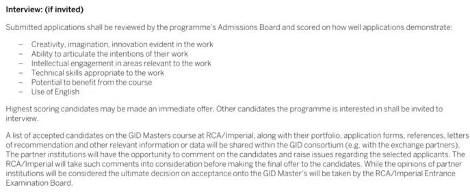 Royal College of Arts Admissions Officer Portfolio Suggestions Royal College of Arts Admissions Officer Portfolio Suggestions