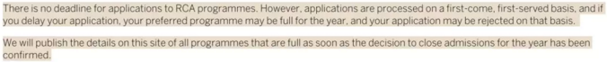 Royal Academy of Arts DIY application Royal Academy of Arts DIY application