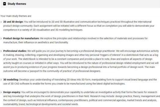 Undergraduate Degree in Industrial Product Design, Coventry University Undergraduate Degree in Industrial Product Design, Coventry University