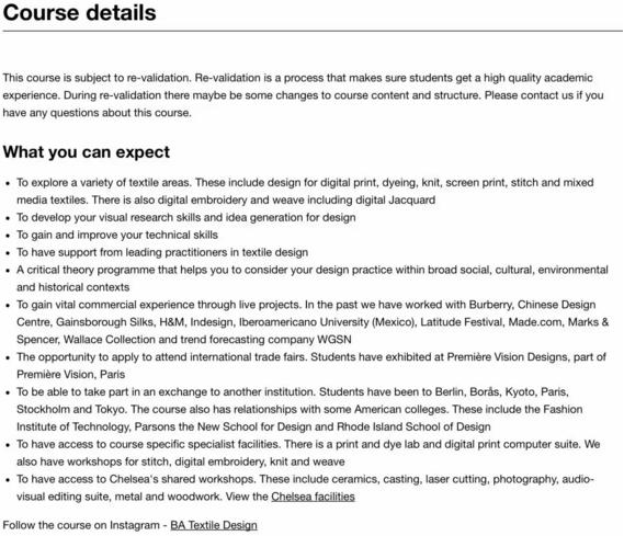 BA Textile Design BA Textile Design