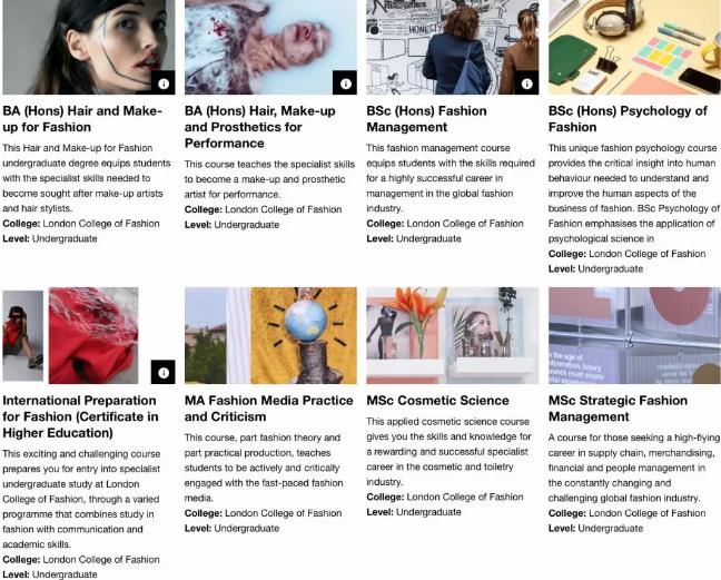 UAL undergraduate course UAL undergraduate course