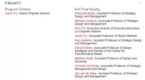 Parsons Strategy Design and Management Teachers Parsons Strategy Design and Management Teachers