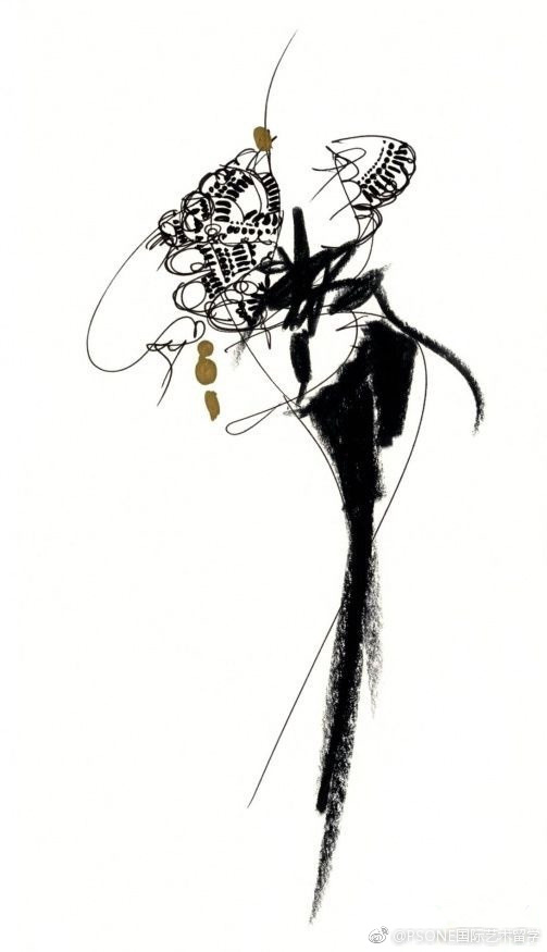 Handdrawn effect picture of clothing design draft Handdrawn effect picture of clothing design draft