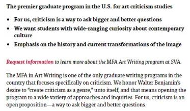 SVA Art Writing SVA Art Writing